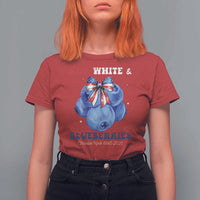 Red White and Blueberries T Shirt For Women Charlie Kirk Tribute 1993 2025 Memorial - Wonder Print Shop