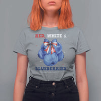 Red White and Blueberries T Shirt For Women Charlie Kirk Tribute 1993 2025 Memorial - Wonder Print Shop