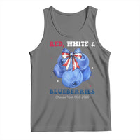 Red White and Blueberries Tank Top Charlie Kirk Tribute 1993 2025 Memorial - Wonder Print Shop