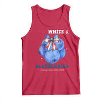 Red White and Blueberries Tank Top Charlie Kirk Tribute 1993 2025 Memorial - Wonder Print Shop