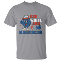 Red White and Blueberries T Shirt Patriotic Fruit Cartoon Graphic - Wonder Print Shop