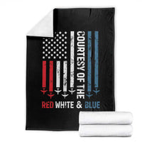 Courtesy of the Red White and Blue Throw Blanket US Military Patriotic American Flag - Wonder Print Shop