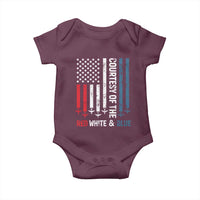 Courtesy of the Red White and Blue Baby Onesie US Military Patriotic American Flag - Wonder Print Shop