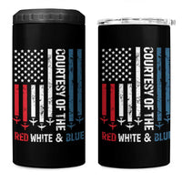 Courtesy of the Red White and Blue 4 in 1 Can Cooler Tumbler US Military Patriotic American Flag - Wonder Print Shop