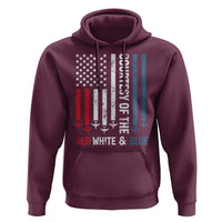 Courtesy of the Red White and Blue Hoodie US Military Patriotic American Flag - Wonder Print Shop