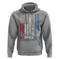 Courtesy of the Red White and Blue Hoodie US Military Patriotic American Flag - Wonder Print Shop