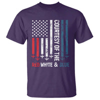 Courtesy of the Red White and Blue T Shirt US Military Patriotic American Flag - Wonder Print Shop