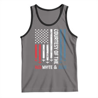 Courtesy of the Red White and Blue Tank Top US Military Patriotic American Flag - Wonder Print Shop