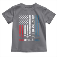 Courtesy of the Red White and Blue Toddler T Shirt US Military Patriotic American Flag - Wonder Print Shop