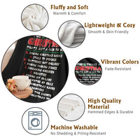 12 Pains of Christmas Parody Throw Blanket Funny Twist on the 12 Days of Christmas Tradition - Wonder Print Shop