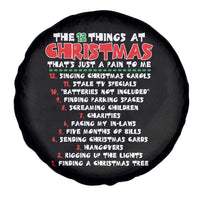 12 Pains of Christmas Parody Spare Tire Cover Funny Twist on the 12 Days of Christmas Tradition - Wonder Print Shop