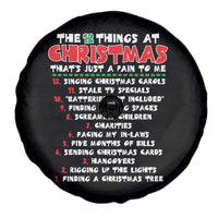 12 Pains of Christmas Parody Spare Tire Cover Funny Twist on the 12 Days of Christmas Tradition - Wonder Print Shop