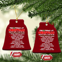 12 Pains of Christmas Parody Ceramic Ornament Funny Twist on the 12 Days of Christmas Tradition - Wonder Print Shop