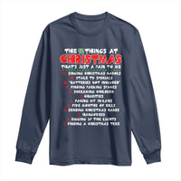 12 Pains of Christmas Parody Long Sleeve Shirt Funny Twist on the 12 Days of Christmas Tradition - Wonder Print Shop