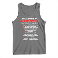 12 Pains of Christmas Parody Tank Top Funny Twist on the 12 Days of Christmas Tradition - Wonder Print Shop