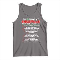 12 Pains of Christmas Parody Tank Top Funny Twist on the 12 Days of Christmas Tradition - Wonder Print Shop