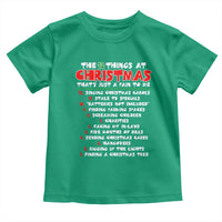 12 Pains of Christmas Parody Toddler T Shirt Funny Twist on the 12 Days of Christmas Tradition - Wonder Print Shop