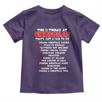 12 Pains of Christmas Parody Toddler T Shirt Funny Twist on the 12 Days of Christmas Tradition - Wonder Print Shop