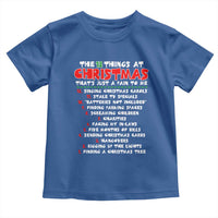 12 Pains of Christmas Parody Toddler T Shirt Funny Twist on the 12 Days of Christmas Tradition - Wonder Print Shop