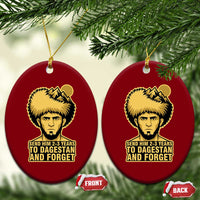 Send Him 2 3 Years to Dagestan and Forget Ceramic Ornament Funny MMA Fighter Discipline - Wonder Print Shop