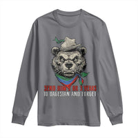Dagestan Bear MMA Fighter Discipline Long Sleeve Shirt Send Him 2 3 Years and Forget - Wonder Print Shop