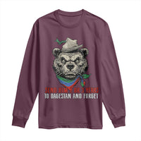 Dagestan Bear MMA Fighter Discipline Long Sleeve Shirt Send Him 2 3 Years and Forget - Wonder Print Shop