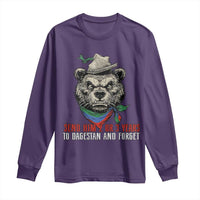 Dagestan Bear MMA Fighter Discipline Long Sleeve Shirt Send Him 2 3 Years and Forget - Wonder Print Shop