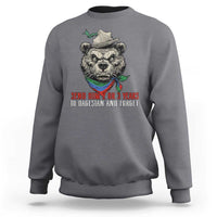 Dagestan Bear MMA Fighter Discipline Sweatshirt Send Him 2 3 Years and Forget - Wonder Print Shop