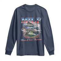 MILF Man I Love Flyovers Meme Long Sleeve Shirt for Aviation Buffs Patriotic Meme Lords - Wonder Print Shop