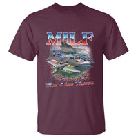 MILF Man I Love Flyovers Meme T Shirt for Aviation Buffs Patriotic Meme Lords - Wonder Print Shop