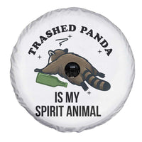 Trashed Panda Is My Spirit Animal Spare Tire Cover Funny Drunk Raccoon Meme for Party People Hot Mess Energy - Wonder Print Shop