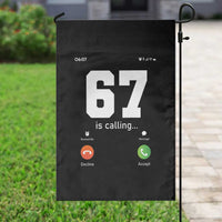 67 Is Calling Meme Garden Flag Funny Six Seven Phone Call Screen - Wonder Print Shop
