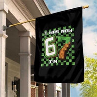 I Was 6 Now I'm 7 Birthday Meme Garden Flag Pixel Style 67 Gamer Six Seven Joke - Wonder Print Shop