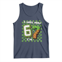 I Was 6 Now I'm 7 Birthday Meme Tank Top Pixel Style 67 Gamer Six Seven Joke - Wonder Print Shop