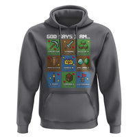 God Says I Am Pixel Art Graphic Hoodie Christian Affirmation Gamer Bible Verses - Wonder Print Shop