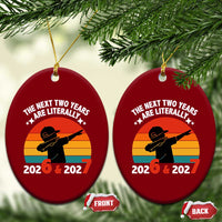 The Next Two Years Are Literally 6 7 Ceramic Ornament Funny 2026 2027 Meme Dabbing Boy Retro - Wonder Print Shop