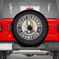 Funny Toilet Clogging Champion Badge Meme Spare Tire Cover for Poop Legends Gut Bomb Gladiators - Wonder Print Shop