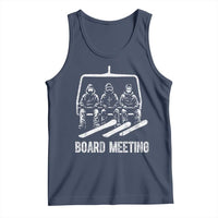 Funny Snowboarding Board Meeting Tank Top Chairlift Snowboarders Powder Junkies - Wonder Print Shop
