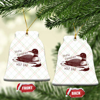 Stupid Canadian Wolf Bird Common Loon Ceramic Ornament Funny Absurd Bird Meme Humor - Wonder Print Shop
