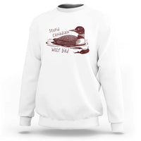 Stupid Canadian Wolf Bird Common Loon Sweatshirt Funny Absurd Bird Meme Humor - Wonder Print Shop