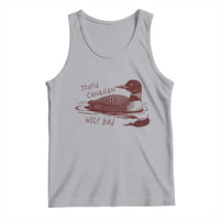 Stupid Canadian Wolf Bird Common Loon Tank Top Funny Absurd Bird Meme Humor - Wonder Print Shop