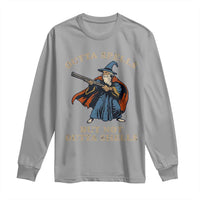 Outta Spells But Not Outta Shells Long Sleeve Shirt Funny Wizard Fantasy Meme - Wonder Print Shop
