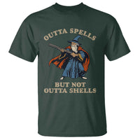 Outta Spells But Not Outta Shells T Shirt Funny Wizard Fantasy Meme - Wonder Print Shop