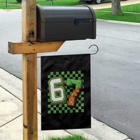 Funny 67 Pixel Style Graphic Garden Flag Viral Six Seven Meme Gamer - Wonder Print Shop