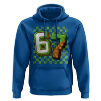 Funny 67 Pixel Style Graphic Hoodie Viral Six Seven Meme Gamer - Wonder Print Shop