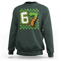 Funny 67 Pixel Style Graphic Sweatshirt Viral Six Seven Meme Gamer - Wonder Print Shop
