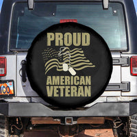 Proud American Veterans Spare Tire Cover Patriotic Soldiers Military US Flag Pride