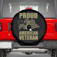 Proud American Veterans Spare Tire Cover Patriotic Soldiers Military US Flag Pride