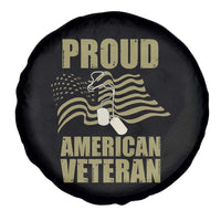Proud American Veterans Spare Tire Cover Patriotic Soldiers Military US Flag Pride
