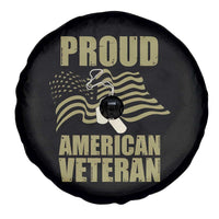 Proud American Veterans Spare Tire Cover Patriotic Soldiers Military US Flag Pride